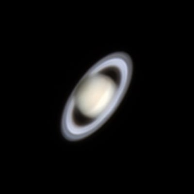 Saturn by Michael Dooley, Brisbane Australia. Settings: Taken through telescope and processed