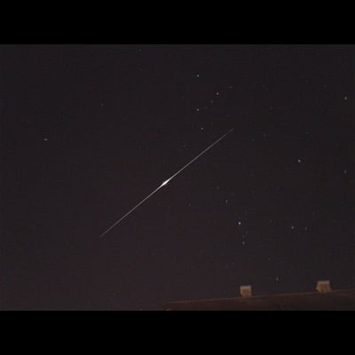 Iridium Flare by Andy Stones. Settings: ISS Mode