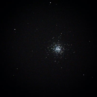 M13 (Hercules Globular Cluster) by Andrew Malwitz. Settings: Taken through telescope