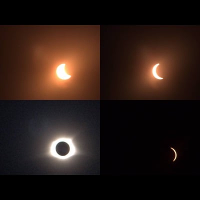 Total Eclipse by Steven Gurka. Settings: Using 18x telephoto lens