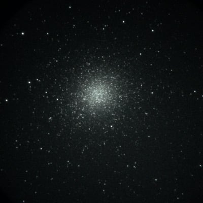 Omega Centauri by Ray Taylor. Settings: Long Exposure mode, taken through telescope with NVD