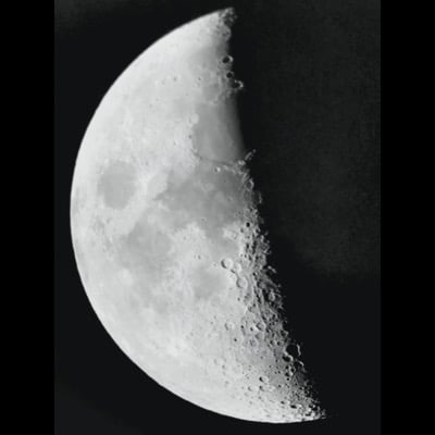 Moon by Jim Opalek. Settings: Taken through telescope