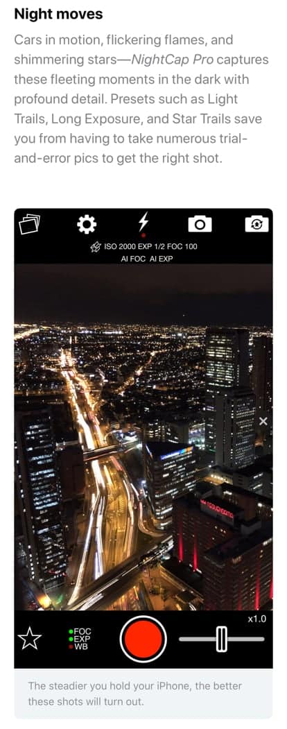 NightCap Camera Featured By Apple How To Take Awesome Photos At Night 