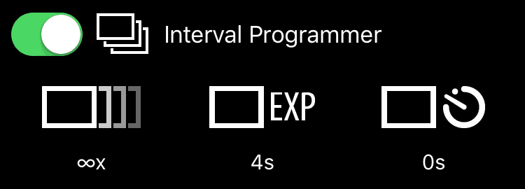 The interval programmer interface