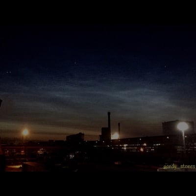 Noctilucent clouds by Andy Stones. Settings: 