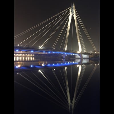 Suspension bridge by NightCap team. Settings: Long Exposure mode